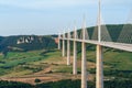 Viaduc de Millau, Millau bridge at sunrise