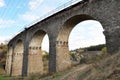 Viaduct is a 9-arch railway bridge in the village of Plebanivka near Terebovlya, Ukraine