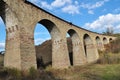 Viaduct is a 9-arch railway bridge in the village of Plebanivka near Terebovlya, Ukraine