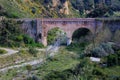 Viaduct Contrada Piano Rocca on the northeast coast of the island of Sicily