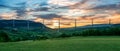 Viaduct Millau bridge paragliding France famous landmark green