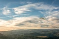 Viaduct Millau bridge paragliding France famous landmark green