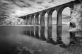 Viaduct Reflections, St Germans, Cornwall, UK Royalty Free Stock Photo
