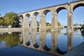 Viaduct on river Mayenne at Laval in France
