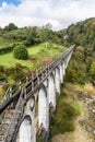 The viaduct seen from the top of the Great Laxey Wheel