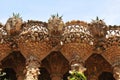 Viaducts in Park Guell, Barcelona Royalty Free Stock Photo