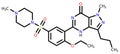 Viagra (sildenafil) structural formula Royalty Free Stock Photo