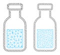 Vial Icons - Vector Triangular Mesh Royalty Free Stock Photo
