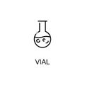 Vial line icon