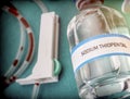 Vial With Pentobarbital Used For Euthanasia And Lethal Inyecion In A Hospital