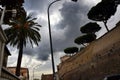 Viale Vaticano and the Wall Surrounding the Vatican City