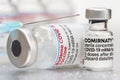 Vials with the Moderna Covid-19 vaccine are used at the corona vaccination centres worldwide