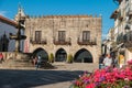 VIANA DO CASTELO, PORTUGAL - 22 SEPTEMBER, 2016: Famous Town Hall at the Praca da Republica in Viana do Castelo, Portugal