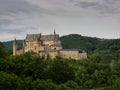 Vianden castle at the top of the mountain