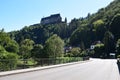 Vianden, Luxembourg - 08 10 2023: Road into Vianden with the castle above Royalty Free Stock Photo