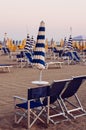 Viareggio Beach, Italy, Tuscany Royalty Free Stock Photo