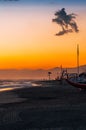 Viareggio Beach, Italy, Tuscany Royalty Free Stock Photo