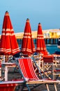 Viareggio Beach, Italy, Tuscany Royalty Free Stock Photo