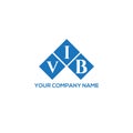 VIB letter logo design on WHITE background. VIB creative initials letter logo n Royalty Free Stock Photo