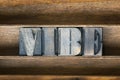 Vibe wooden tray Royalty Free Stock Photo