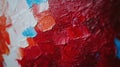 Colorful abstract artwork created with textured brushstrokes in red, white, and blue tones. AI generated Royalty Free Stock Photo
