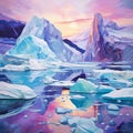 Vibrant Abstract Art: Frozen Kaleidoscope
