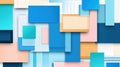 Vibrant abstract backdrop of blue Tetris blocks creates a modern, playful vibe perfect for digital design projects Royalty Free Stock Photo