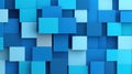 Vibrant abstract backdrop of blue Tetris blocks creates a modern, playful vibe perfect for digital design projects Royalty Free Stock Photo