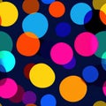 Vibrant Abstract Background with Colorful Circles and Dots Royalty Free Stock Photo