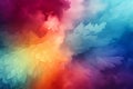 Vibrant abstract background featuring curved lines and a spectrum of rainbow hues, AI-generated. Royalty Free Stock Photo