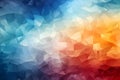 Vibrant abstract background featuring curved lines and a spectrum of rainbow hues, AI-generated. Royalty Free Stock Photo