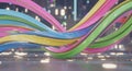 Abstract Colorful Ribbon Flow Royalty Free Stock Photo