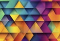 Colorful Abstract Geometric Triangle Pattern Background Royalty Free Stock Photo