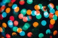 Colorful Festive Bokeh Lights Background Royalty Free Stock Photo