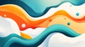 A vibrant abstract background featuring waves and lines, creating a playful distortion of space with a modern touch Royalty Free Stock Photo