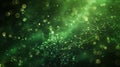 Abstract Green Network Plexus Background with Bokeh Effect for Technology Concepts Royalty Free Stock Photo