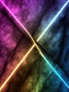 Vibrant abstract background with intersecting neon lights