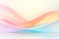 Vibrant Abstract Background with Pink, Yellow, and Blue Waves in 3D Style Generation AI Royalty Free Stock Photo