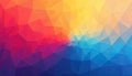 Vibrant Abstract Background with Polygonal Gradient Colors Royalty Free Stock Photo