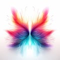 Vibrant Abstract Butterfly With Fluid Blending Forms Royalty Free Stock Photo