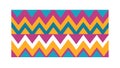 Vibrant Abstract Chevron Zigzag Pattern, vector design Generative AI Royalty Free Stock Photo