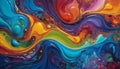 Vibrant Abstract Color Swirls Royalty Free Stock Photo