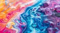 Vibrant Abstract Color Swirls, A Mesmerizing Fusion of Paint Patterns