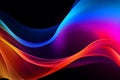 Vibrant Abstract Color Waves Royalty Free Stock Photo