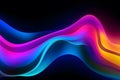 Vibrant Abstract Color Waves Royalty Free Stock Photo