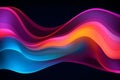 Vibrant Abstract Color Waves Royalty Free Stock Photo