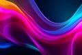 Vibrant Abstract Color Waves Royalty Free Stock Photo