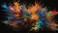 Vibrant Abstract Colorful Explosion