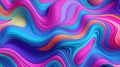 Vibrant abstract colorful neon waves background. Continious surface design Royalty Free Stock Photo