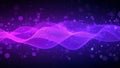 Purple Neon Wave Abstract Background Royalty Free Stock Photo